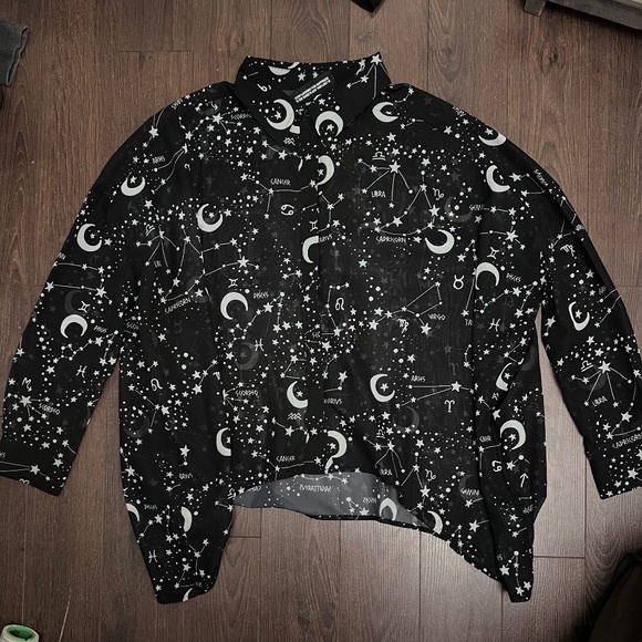 Milky Way Chiffon Shirt - Picture 2 of 2